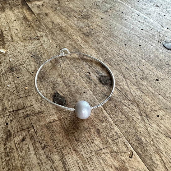 Pearl Bangle Bracelet Liv & B