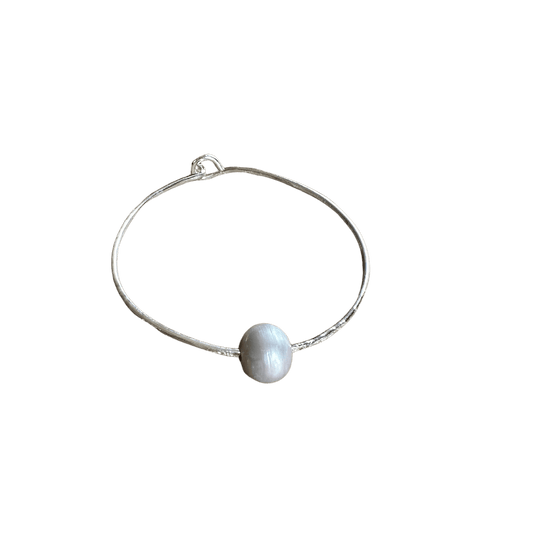 Pearl Bangle Bracelet Liv & B