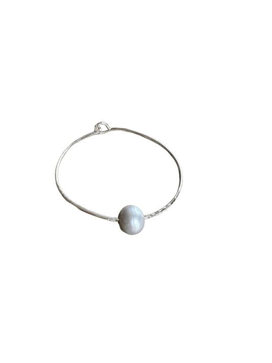 Pearl Bangle Bracelet Liv & B