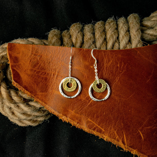 Pure Silver Small Bullet Hoops Liv & B