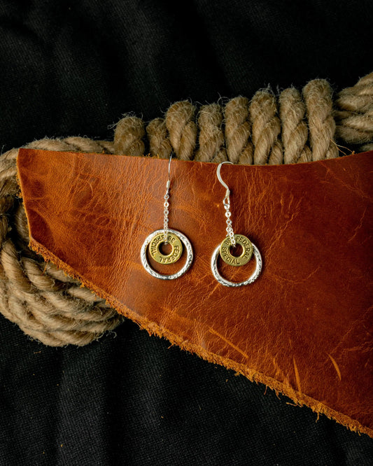 Pure Silver Small Bullet Hoops Liv & B