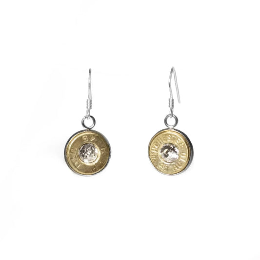 Simple Crystal Bullet Earrings Liv & B