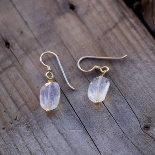 Simple Moonstone Earrings Liv & B